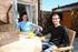 James and Lee relax in their new garden