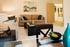 The living room in the show apartment at Roedean Heights