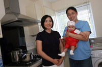 Happy family living in Great Easthall