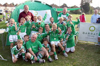 Barratt scores with Salisbury rugby team