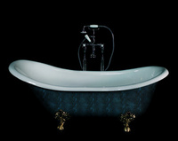 How to buy an electric blue faux crocodile skin bath  