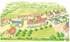 A computer generated image of how the new homes at Purbeck Gate will look