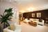 The show apartmentâ€™s open plan living/dining area