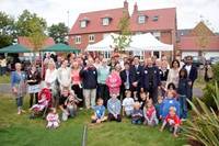 Residents enjoy a big lunch in Kibworth