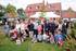 Residents enjoy a big lunch in Kibworth