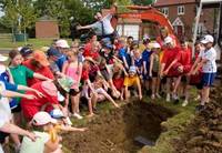 Children bury their hopes for future generations