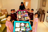 Local school brightens up show home