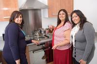 Sisters bank on mum for university pad