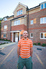 Alan outside of his apartment building at OneEighty 