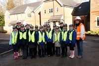 School kids witness foundations in Felbridge