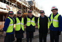 School kids witness laying of foundations in Felbridge