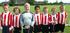 Cleobury Boys team line-up (L to R): Matthew Shaw, Zeb Fidoe, George King, Zak May, Connor Carter, Reece Williams and Liam Williams