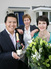 Kit Fung and Nicola Stonehouse with Christina Scarborough
