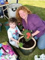 Charlie Dimmock visits Barratt's Ringland Park, near Norwich