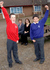 Runner up Jack Caddy with deputy head of St Andrews Pam Cole, year five teacher at The Weatheralls Emma Bircham and competition winner Artur Fenandes