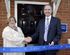Chairman of Cambourne Parish Council Councillor Ruth Poulton with John Mann, Managing Director of Charles Church North London