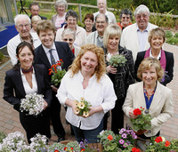 Charlie Dimmock visits Willow Grange residents 