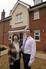 Mr and Mrs Crosby with their stylish showhome from Miller Homes