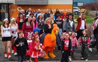 Barratt celebrates Comic Relief success in Swansea 
