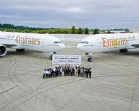 Twin welcome for Emirates' twin delivery of Boeing 777s