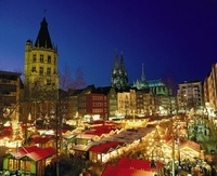 Christmas market breaks by rails
