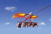 Tirol, home to the world's first four person hang-glider ride