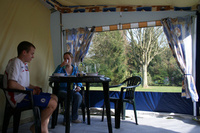 Cycling families go camping