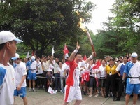 Holding the torch