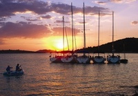 Flotilla sailing in Greece 