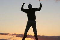 Midnight golf in Iceland Midnight golf in Iceland