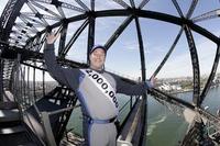 Bridge-climber scales the summit of Sydney icon