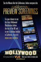 California Tourism partners with Vue Cinemas