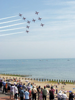 Red Arrows zoom back to Eastbourne skies