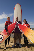 Surfers travel light at Watergate Bay