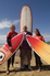 Surfers travel light at Watergate Bay 