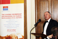 Ken Livingstone speaks at Tourism Society dinner