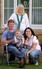 Barratt Homes sales negotiator Hilary Cridge with Justin Starkey and Eleanor Belcher with baby Jack