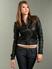 Maxwell Leather Hoody As Worn By Keira Knightley