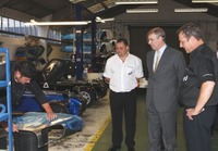 HRH The Duke of York visits Caterham Cars