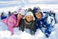 Family skiing with Chalet Blanc