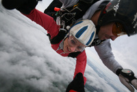 Pounds from heaven for skydive in aid of Marie Curie