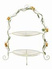 Floral metal cake stand