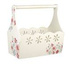 Floral wooden garden trug