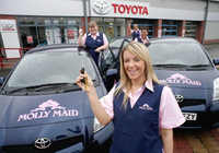 Molly Maid opts for Toyota clean machines
