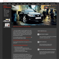 Seat Business Sales website