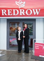 Redrow sales consultant Evelyn Hunter and Myra Blaik, from Clear Lets, pictured at Redrow’s Optima venture.