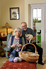 Lesley and John relax in their new home