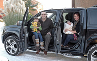 Isuzu helps dad deliver bundle of joy