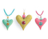  Swarovski encrusted heart pendants by Mary Sirett 