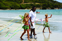 Single parent family holidays at Cotton Bay Village